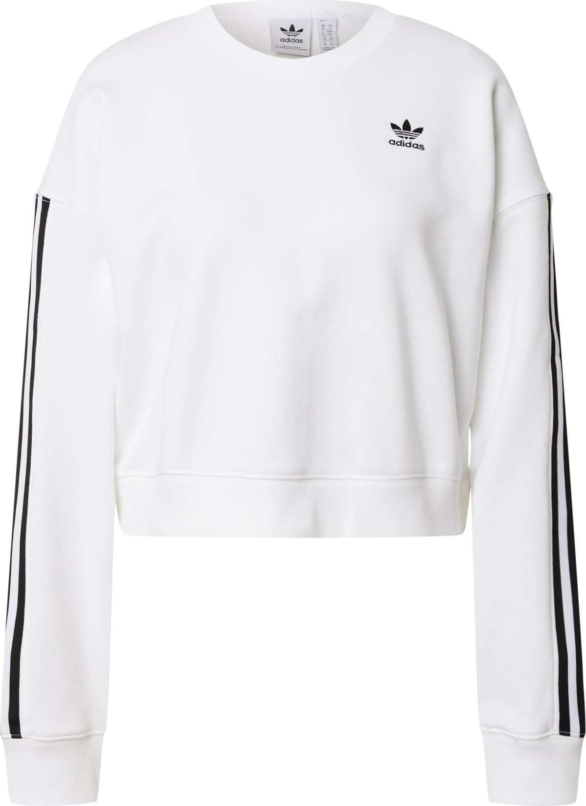 ADIDAS ORIGINALS Mikina černá / bílá