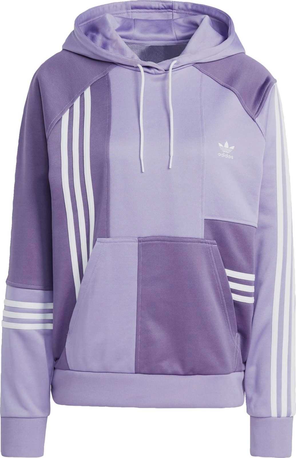 ADIDAS ORIGINALS Mikina fialová / tmavě fialová / bílá