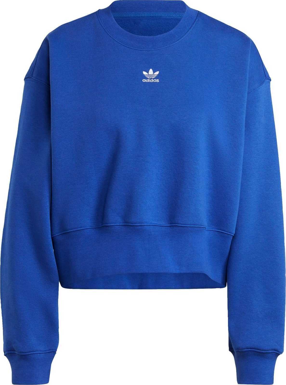 ADIDAS ORIGINALS Mikina královská modrá / bílá