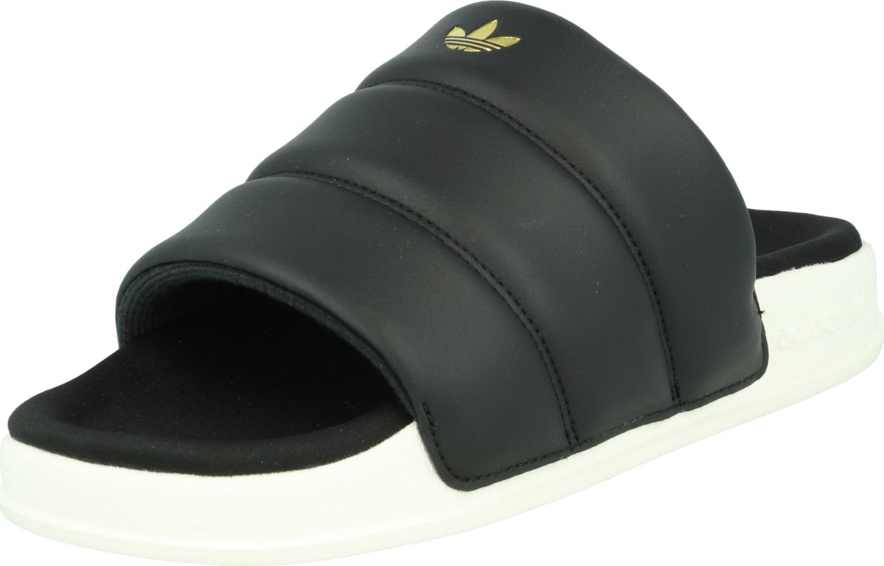 ADIDAS ORIGINALS Pantofle 'ADILETTE' zlatá / černá