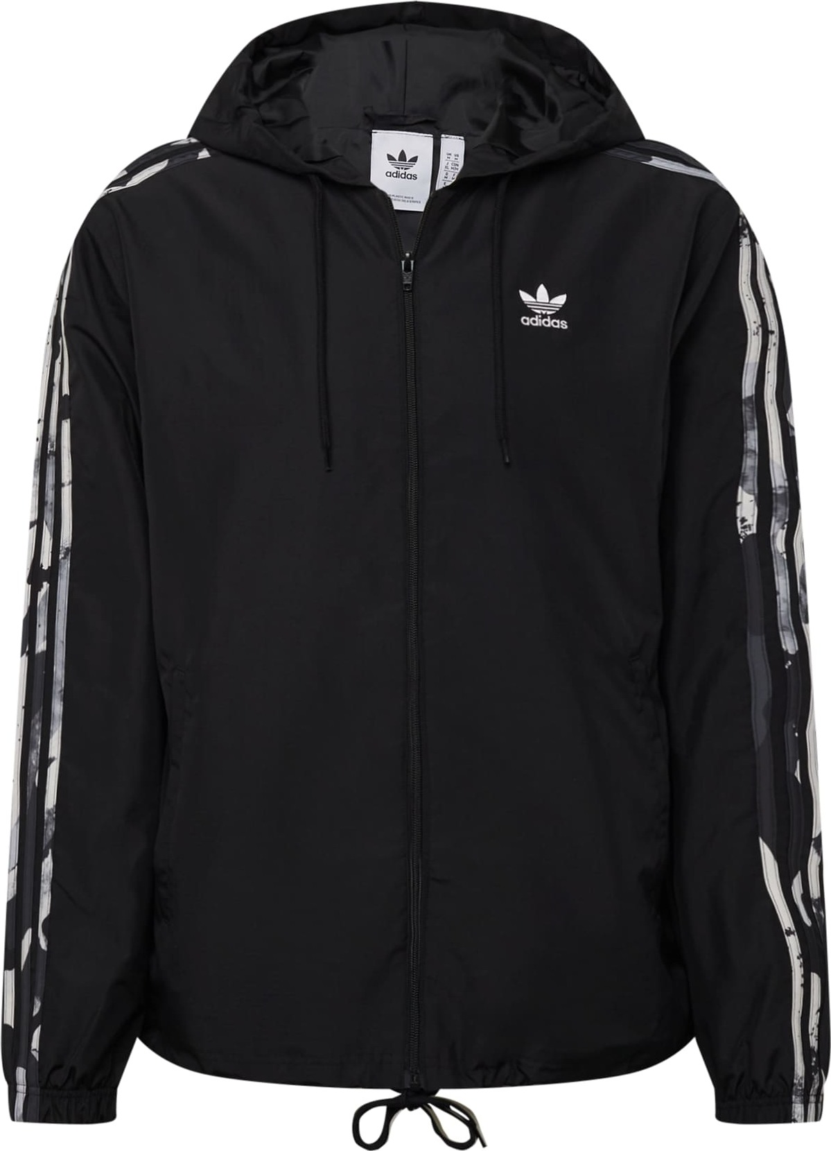 ADIDAS ORIGINALS Přechodná bunda krémová / šedá / černá / bílá