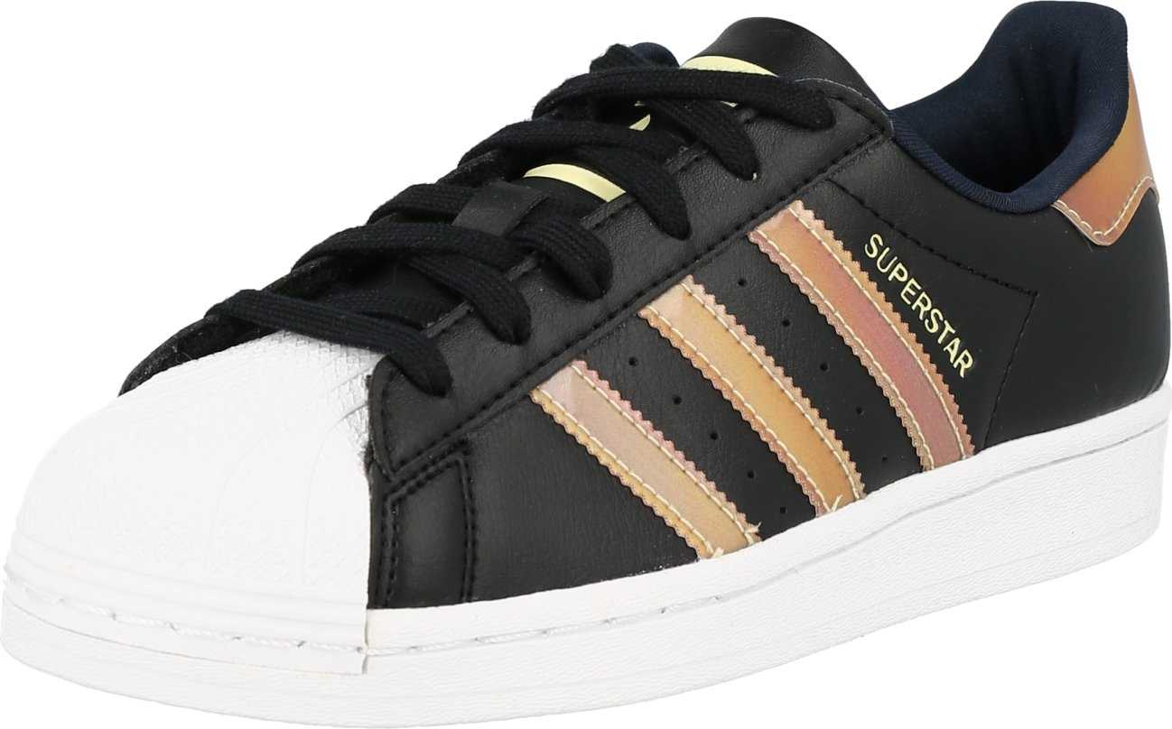 ADIDAS ORIGINALS Tenisky 'SUPERSTAR J' zlatá / černá / bílá