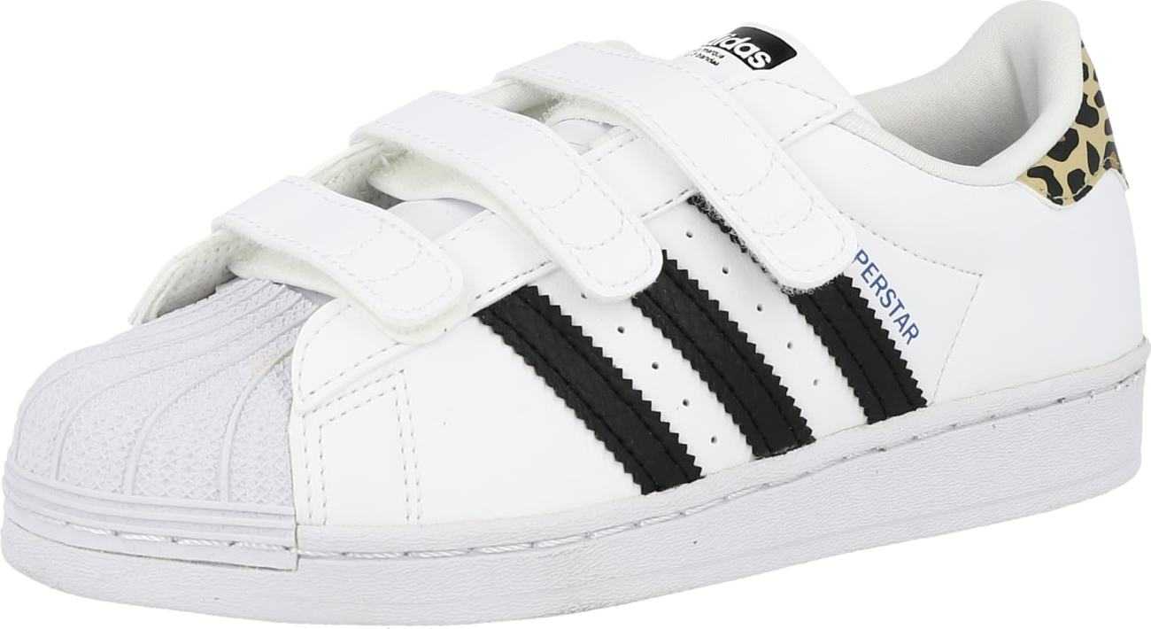 ADIDAS ORIGINALS Tenisky 'Superstar' modrá / světle hnědá / černá / bílá