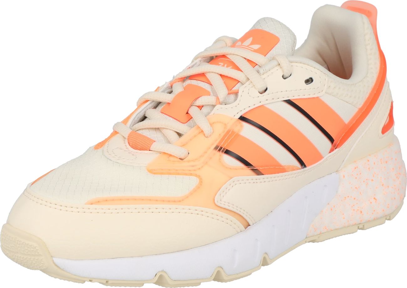 ADIDAS SPORTSWEAR Tenisky 'ZX 1K BOOST 2.0' béžová / světle šedá / oranžová / černá