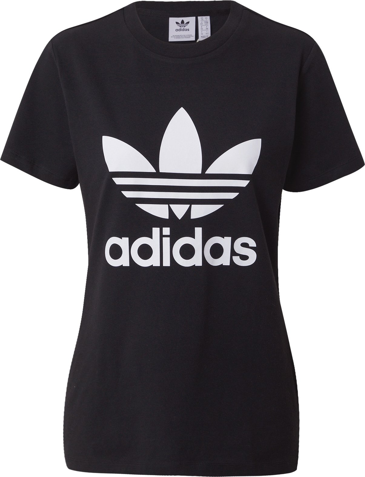 ADIDAS ORIGINALS Tričko 'TREFOIL TEE' černá / bílá