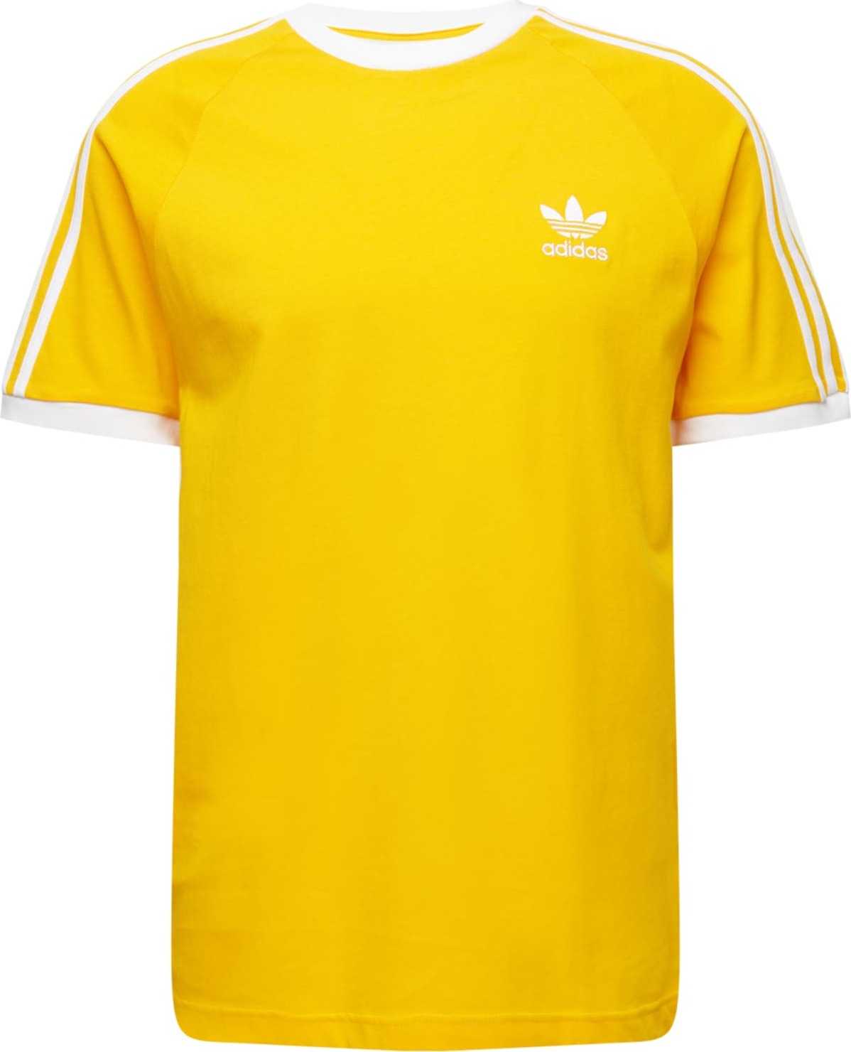 ADIDAS ORIGINALS Tričko žlutá / bílá