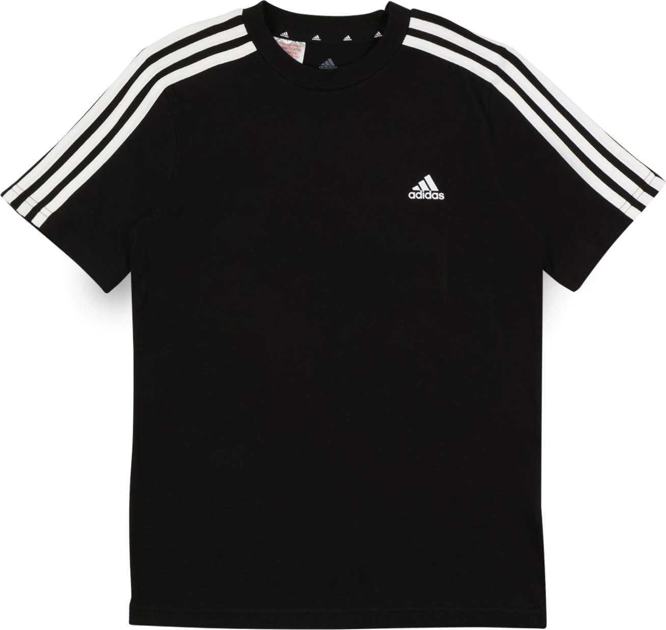 ADIDAS SPORTSWEAR Funkční tričko černá / bílá