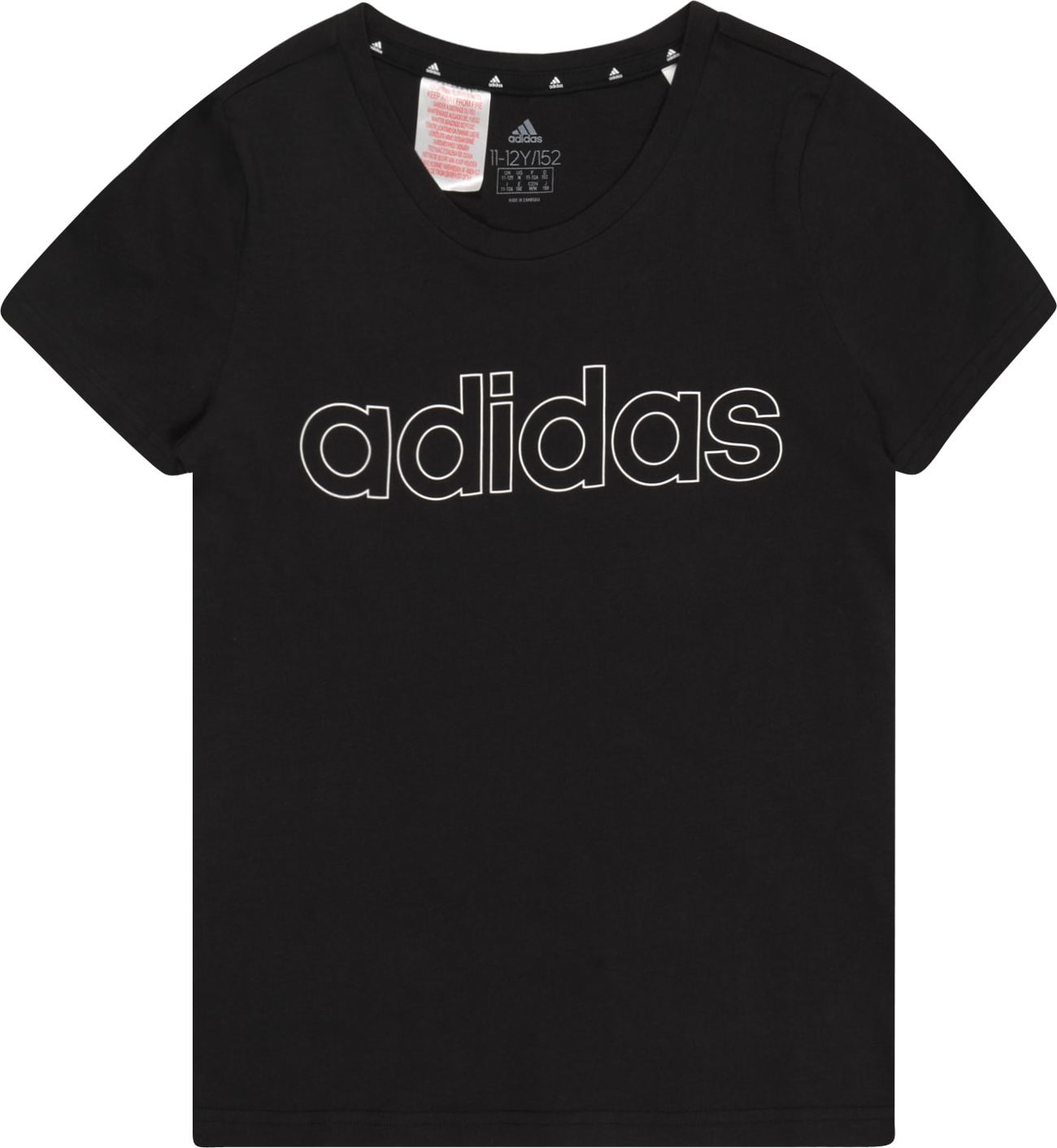 ADIDAS SPORTSWEAR Tričko černá / bílá