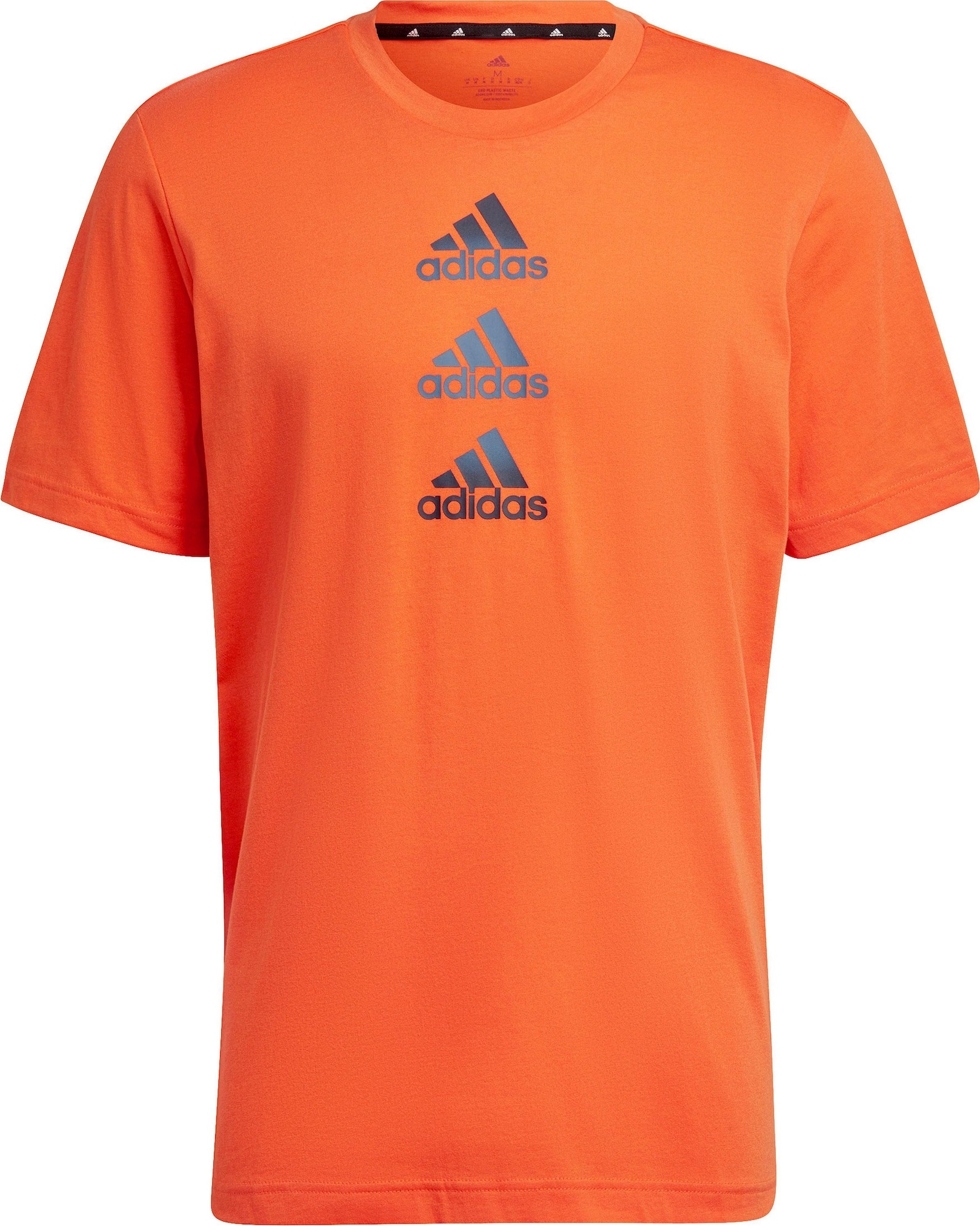 ADIDAS SPORTSWEAR Funkční tričko šedá / oranžová