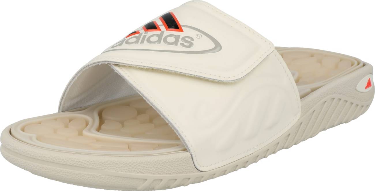 ADIDAS SPORTSWEAR Pantofle 'Reptossage' kámen / tmavě oranžová / černá / bílá