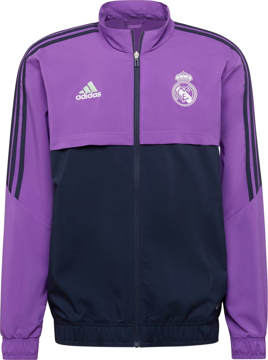 ADIDAS SPORTSWEAR Sportovní bunda 'Real Madrid' námořnická modř / světle zelená / fialová / bílá