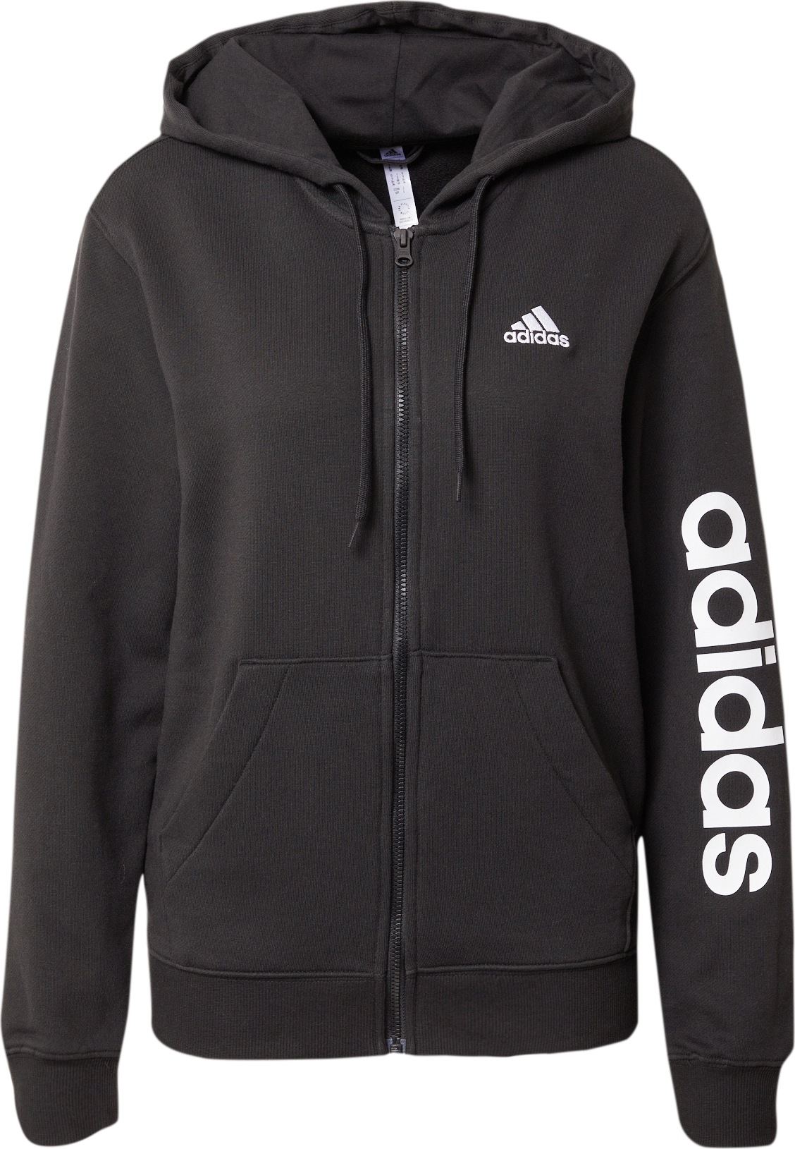 ADIDAS SPORTSWEAR Sportovní mikina černá / bílá