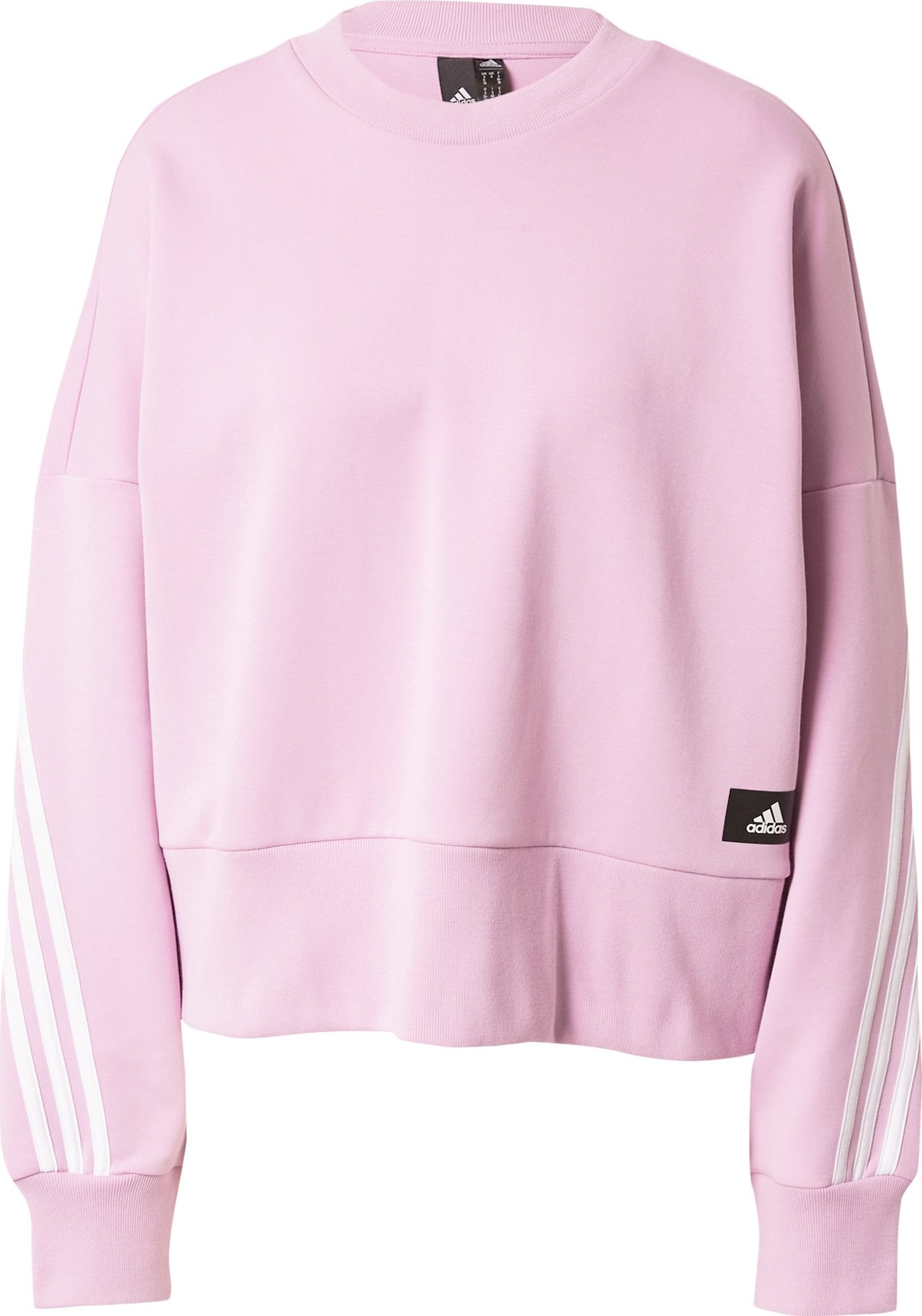 ADIDAS SPORTSWEAR Sportovní mikina šeříková / černá / bílá