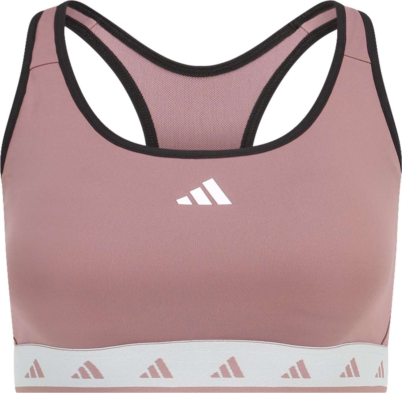 ADIDAS PERFORMANCE Sportovní podprsenka fialová / černá / bílá