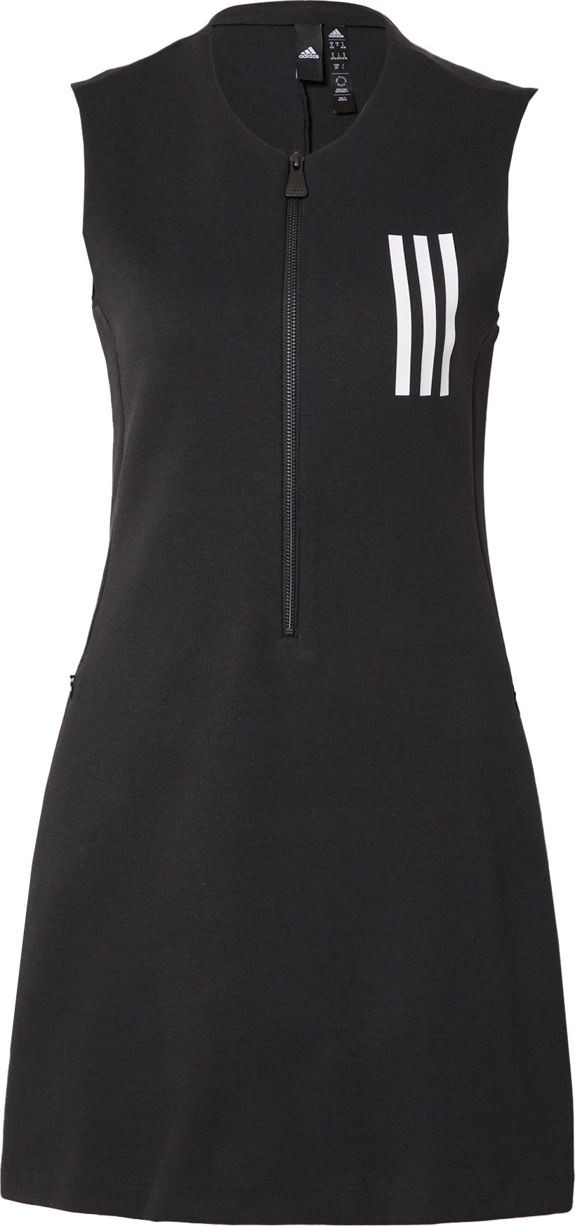 ADIDAS SPORTSWEAR Sportovní šaty světle šedá / černá / bílá