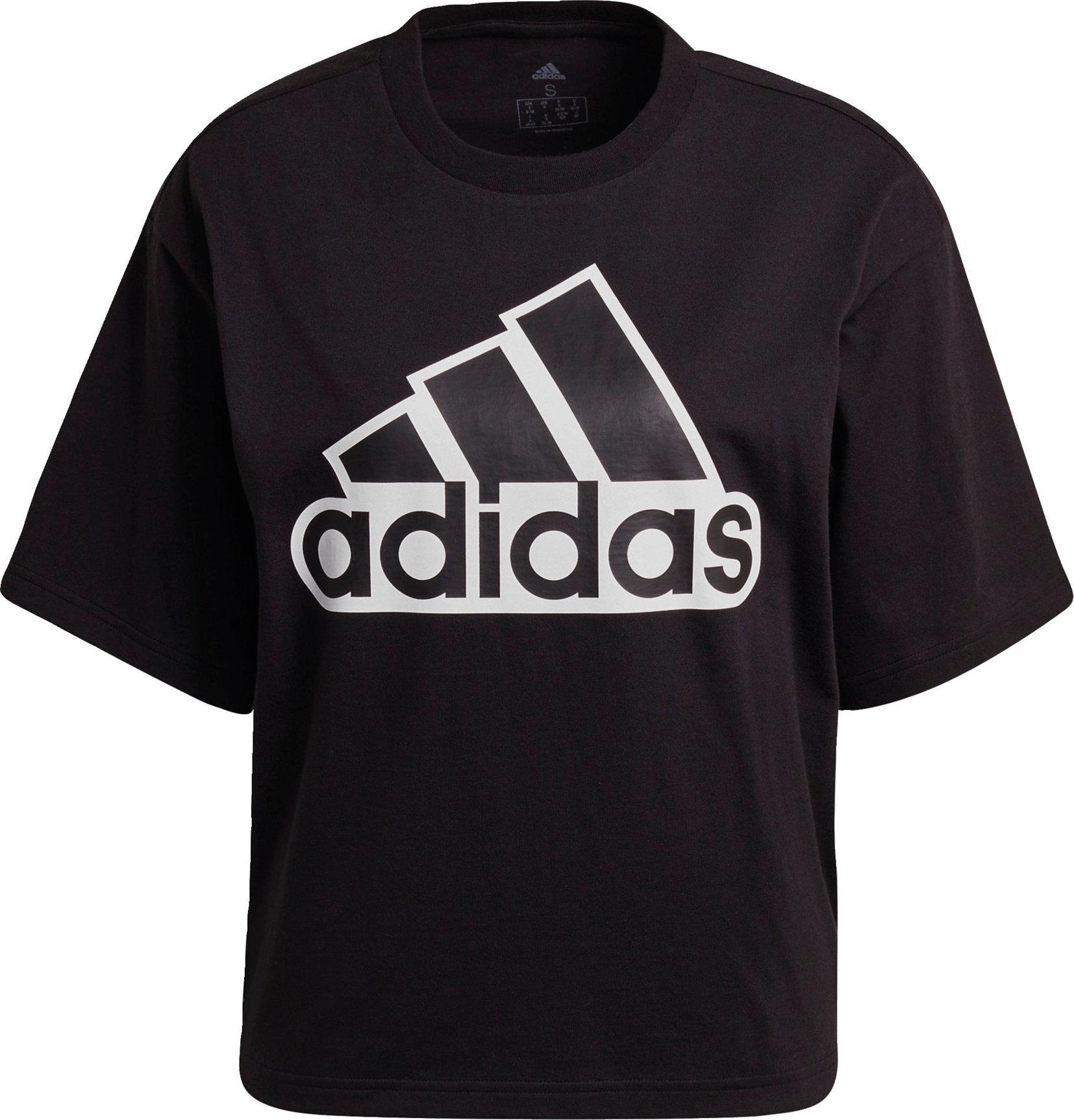 ADIDAS SPORTSWEAR Funkční tričko černá / bílá