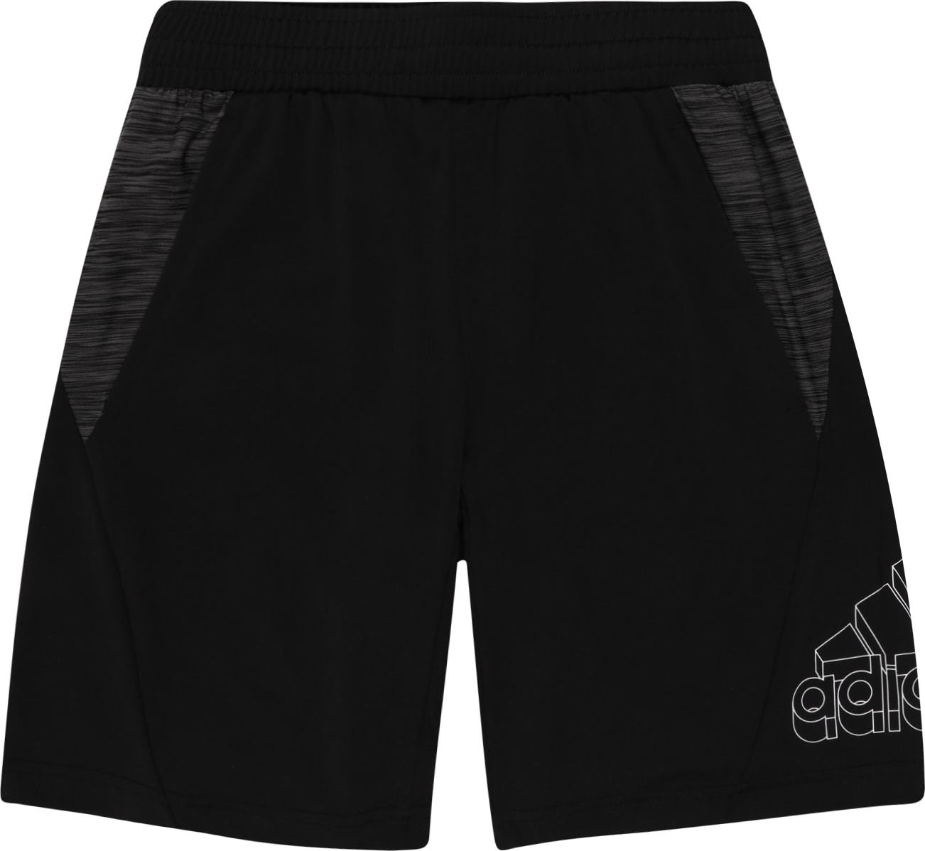 ADIDAS SPORTSWEAR Sportovní kalhoty šedá / černá / bílá