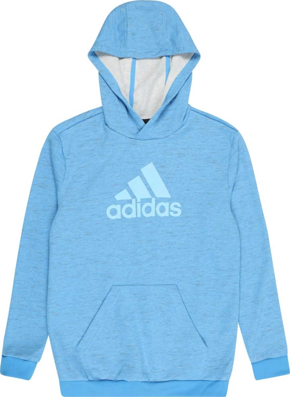 ADIDAS SPORTSWEAR Sportovní mikina aqua modrá / světlemodrá