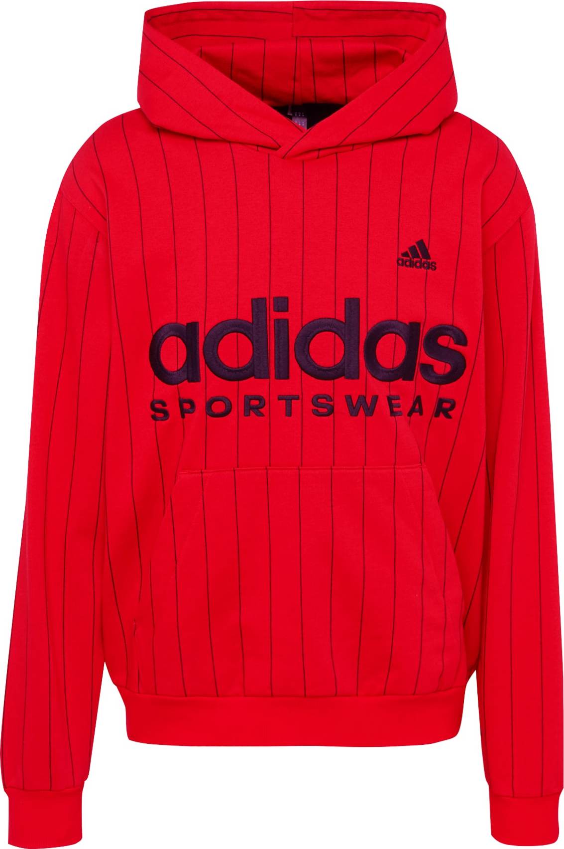 ADIDAS SPORTSWEAR Sportovní mikina červená / černá