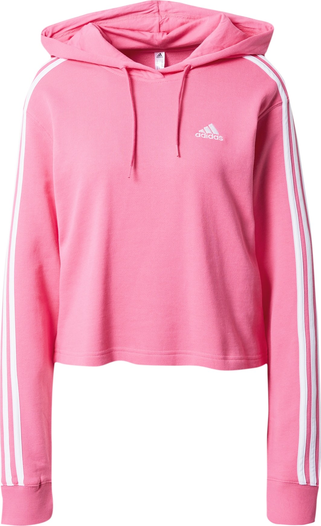 ADIDAS SPORTSWEAR Sportovní mikina světle růžová / bílá