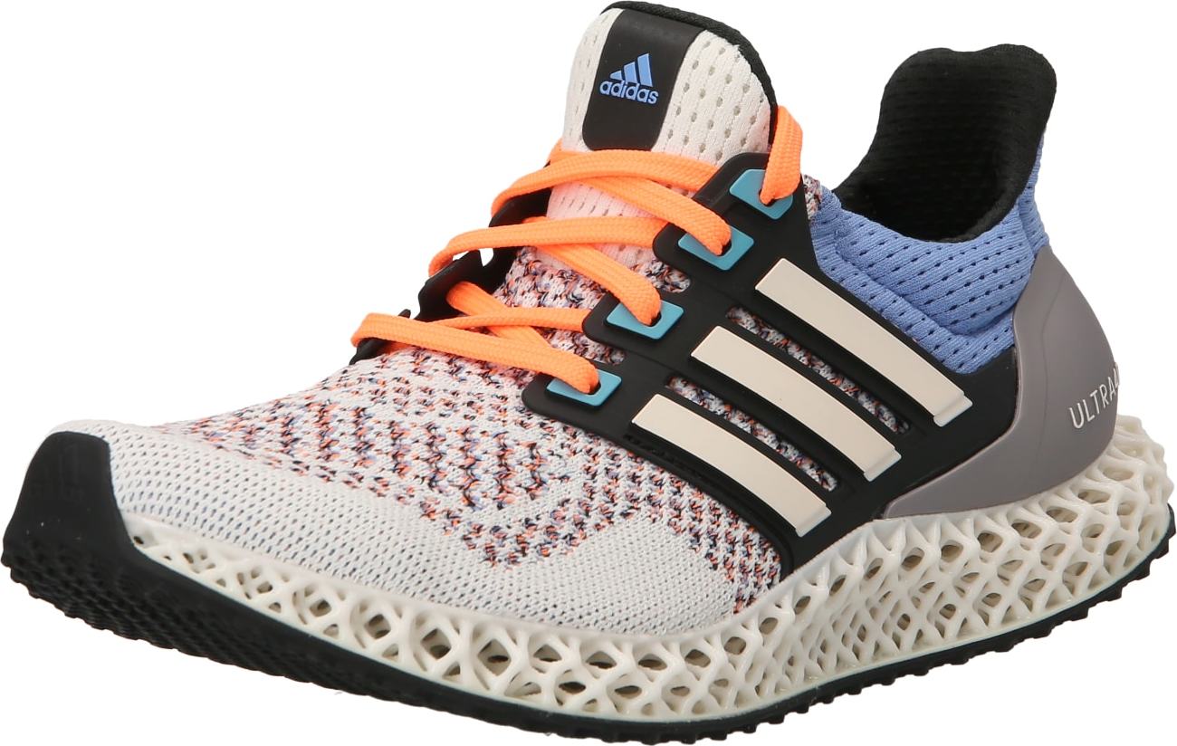 ADIDAS SPORTSWEAR Tenisky 'ULTRA 4D' kouřově modrá / oranžová / černá / offwhite