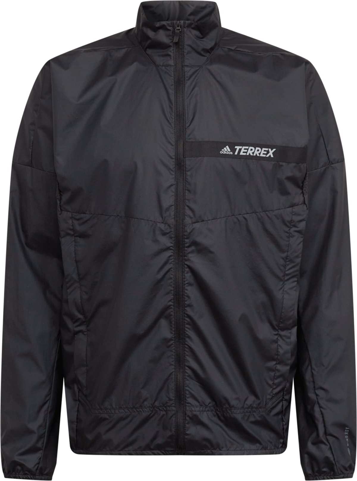 ADIDAS TERREX Outdoorová bunda světle šedá / černá