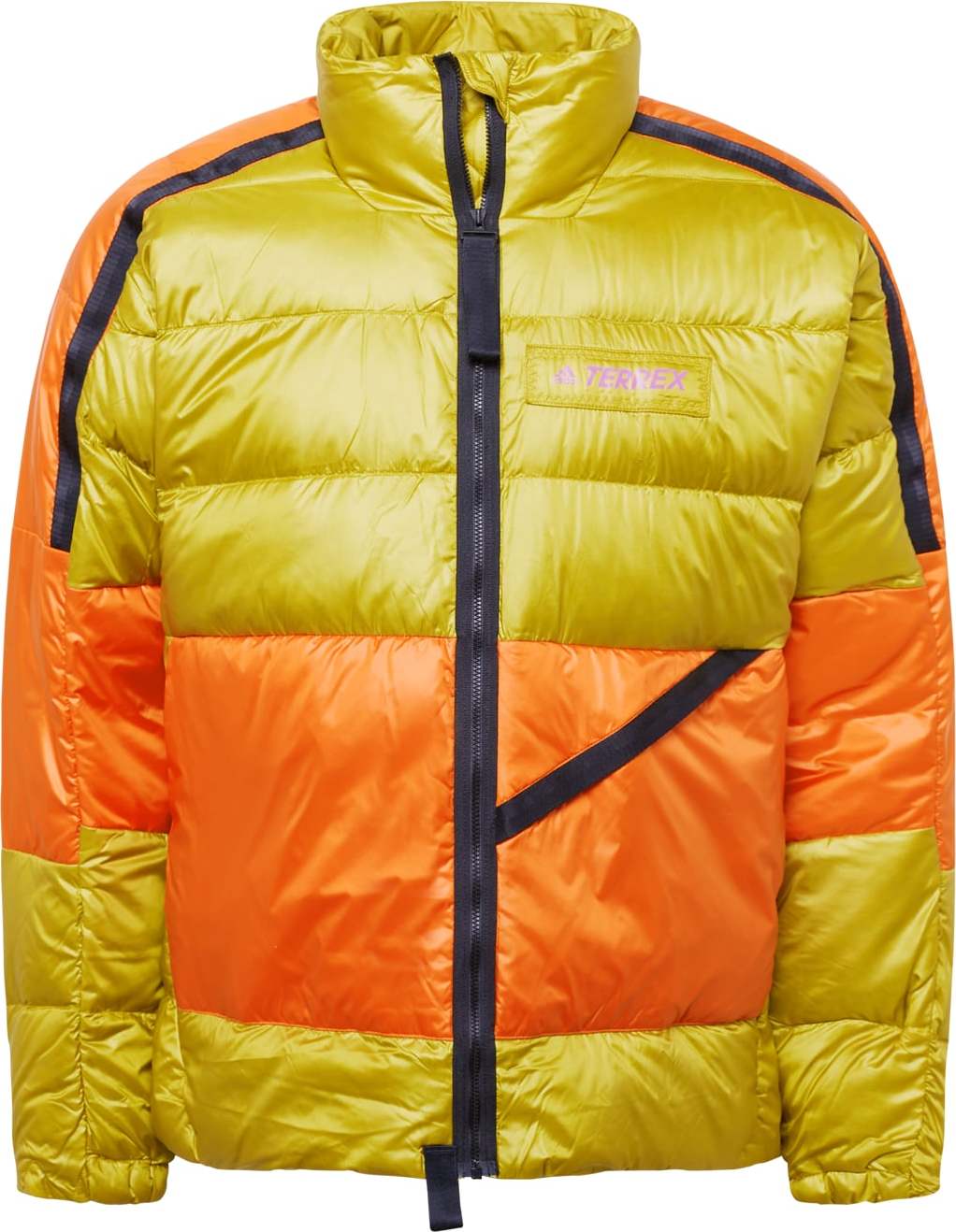 ADIDAS TERREX Outdoorová bunda olivová / fialová / červená / černá