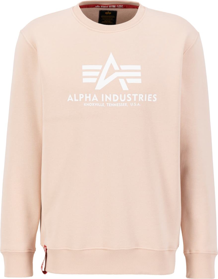 ALPHA INDUSTRIES Mikina broskvová