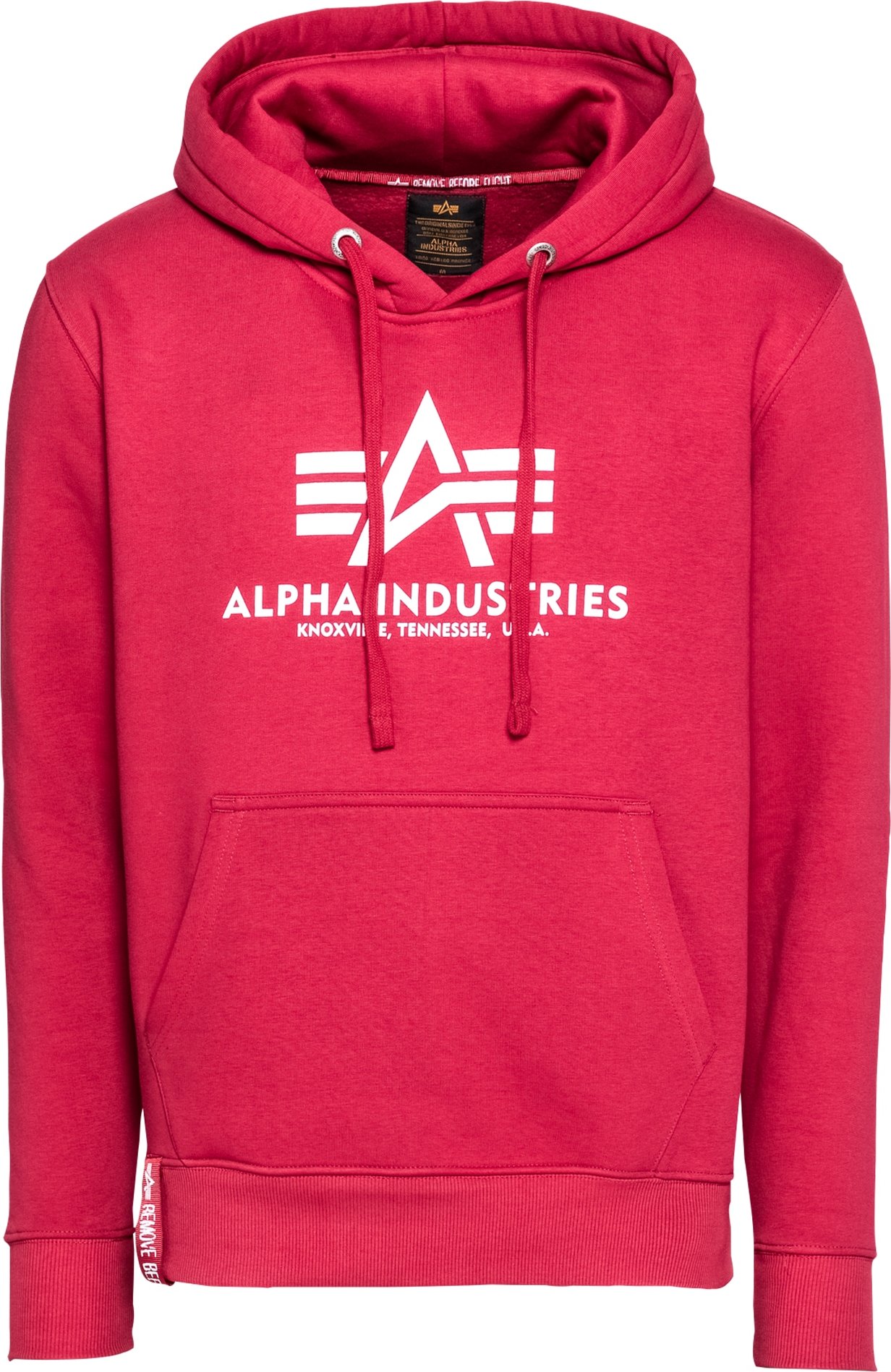 ALPHA INDUSTRIES Mikina brusinková / bílá