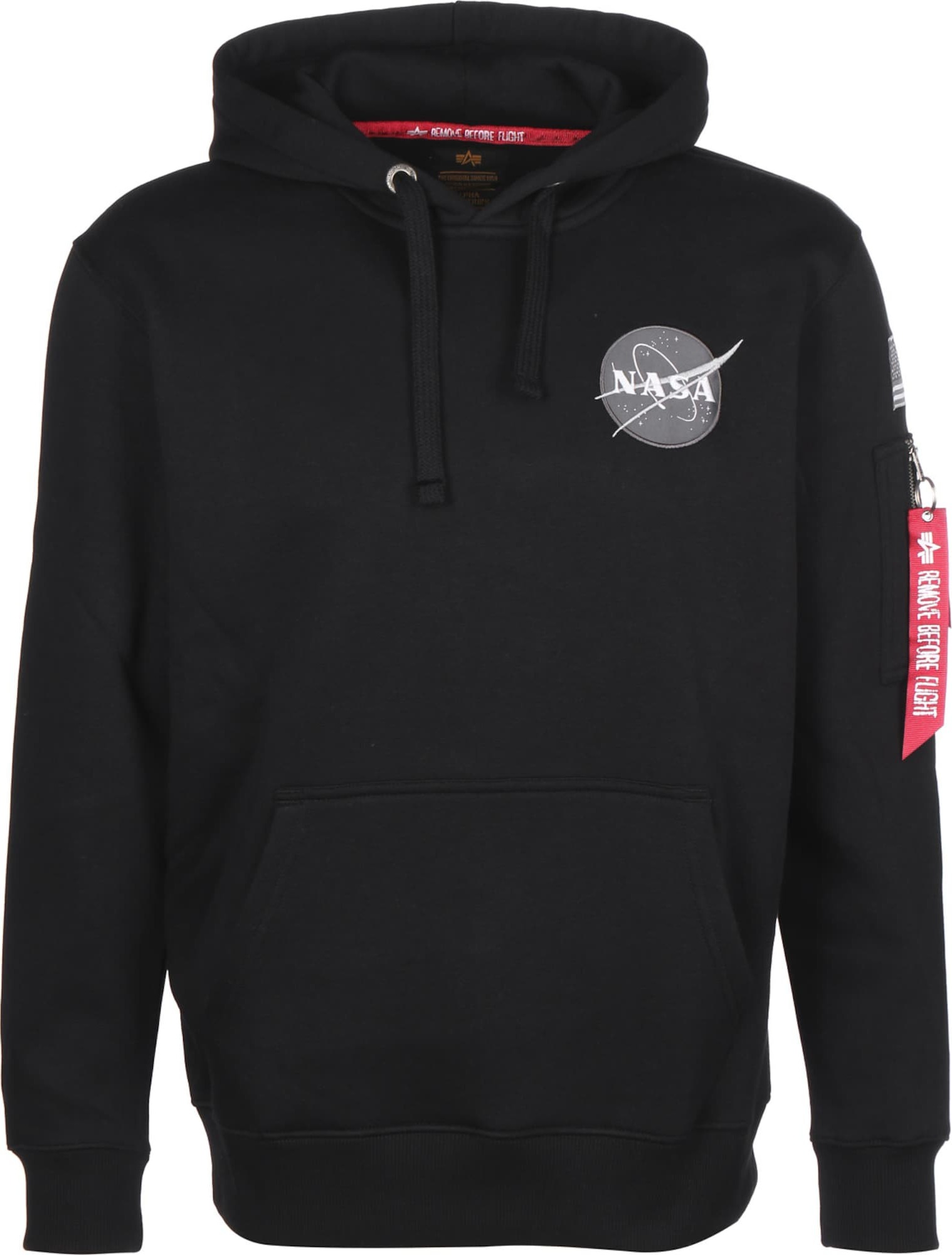 ALPHA INDUSTRIES Mikina 'Space Shuttle' šedá / černá / bílá