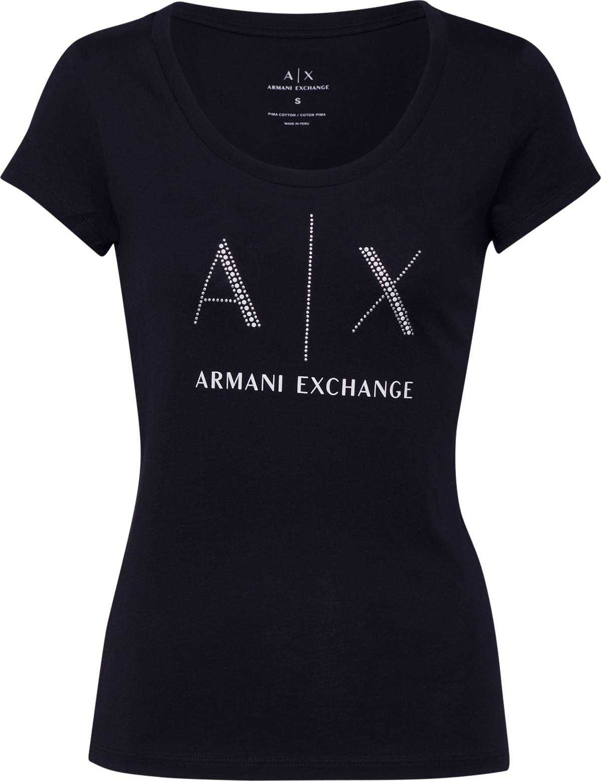 ARMANI EXCHANGE Tričko '8NYT83' černá