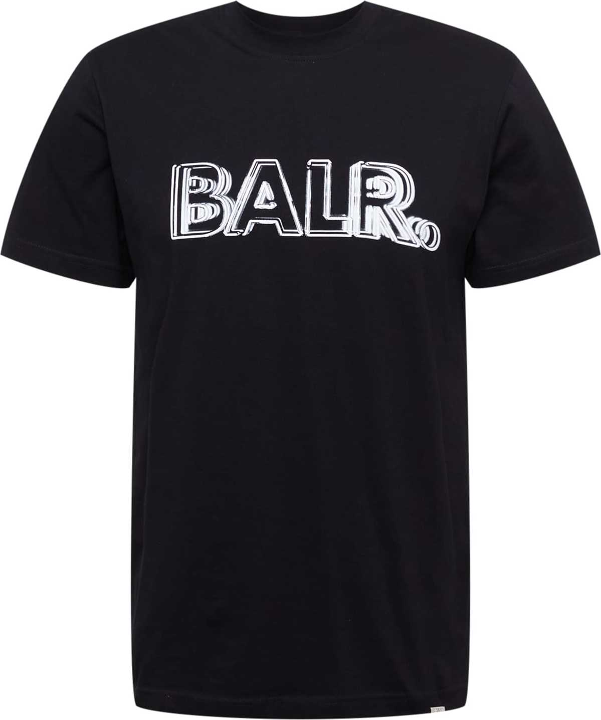 BALR. Tričko 'Olaf' černá / bílá