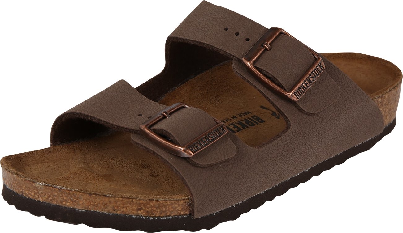 BIRKENSTOCK Sandály 'Arizona' karamelová / sépiová