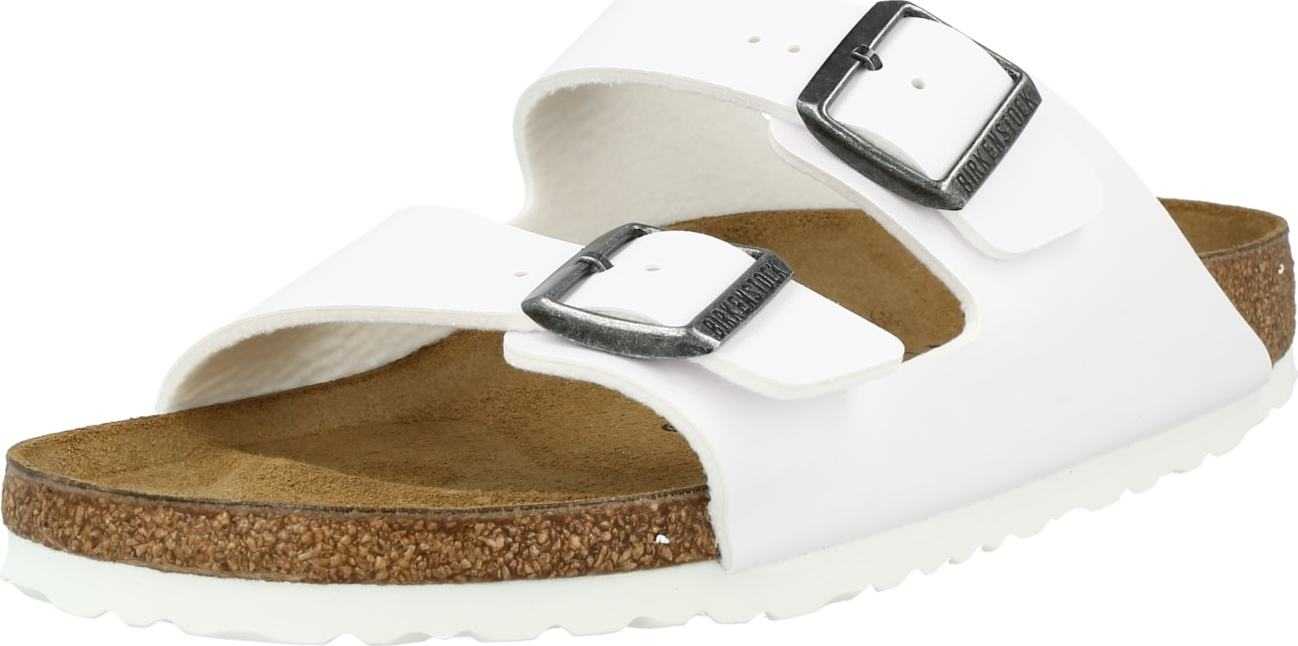 BIRKENSTOCK Pantofle 'Arizona' bílá