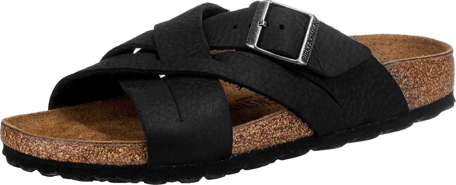 BIRKENSTOCK Pantofle černá