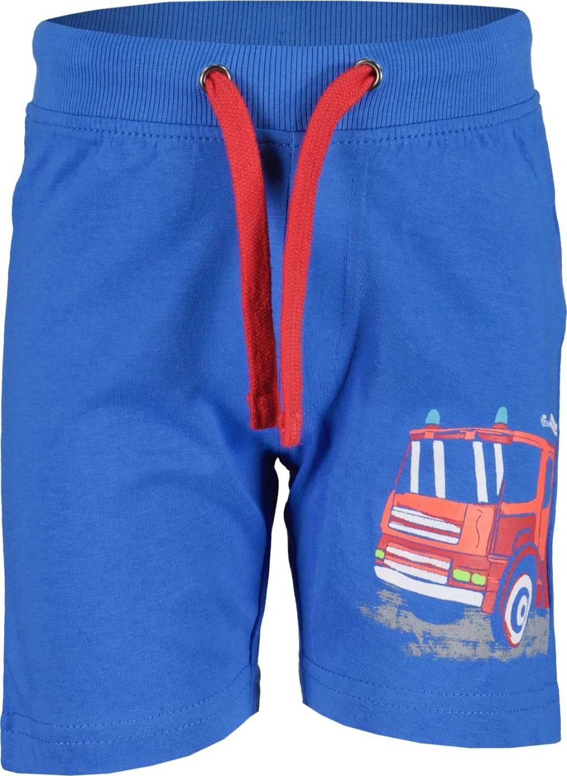 BLUE SEVEN Kalhoty modrá / šedá / červená / bílá