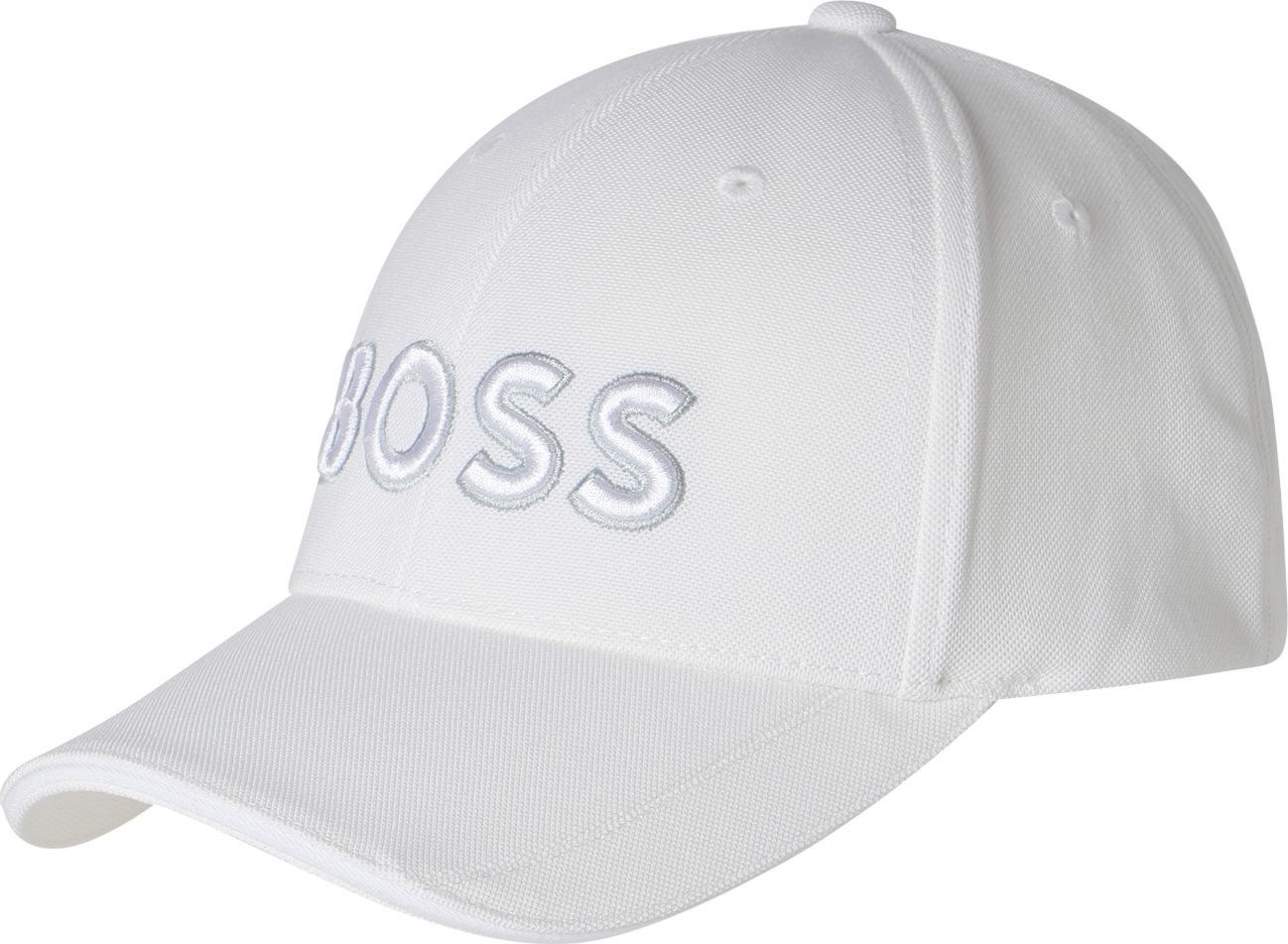 BOSS Black Kšiltovka stříbrně šedá / offwhite