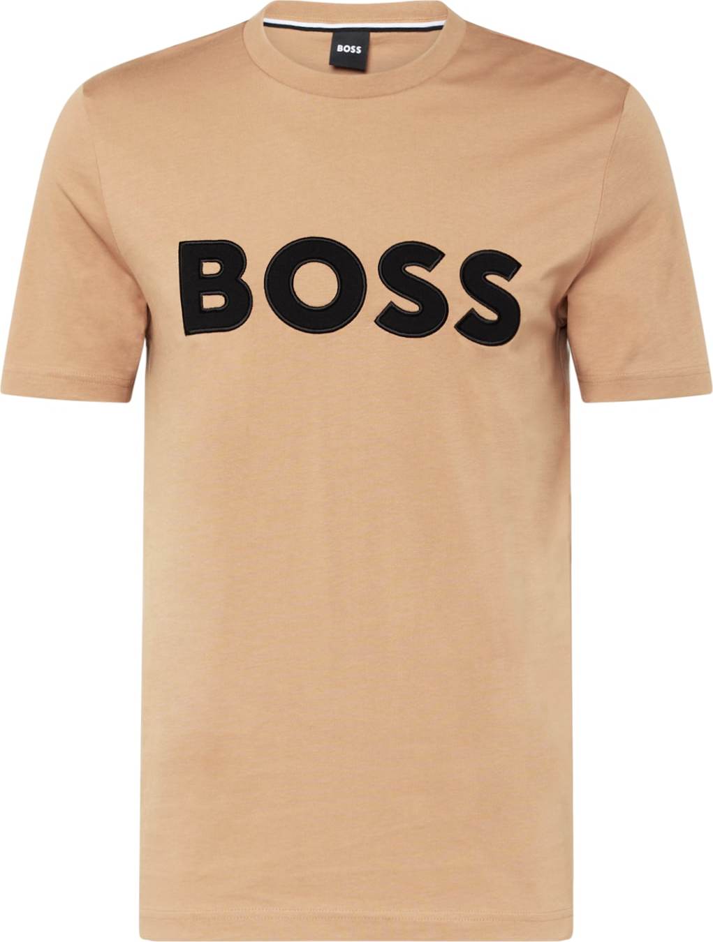 BOSS Black Tričko 'Tiburt' cappuccino / černá