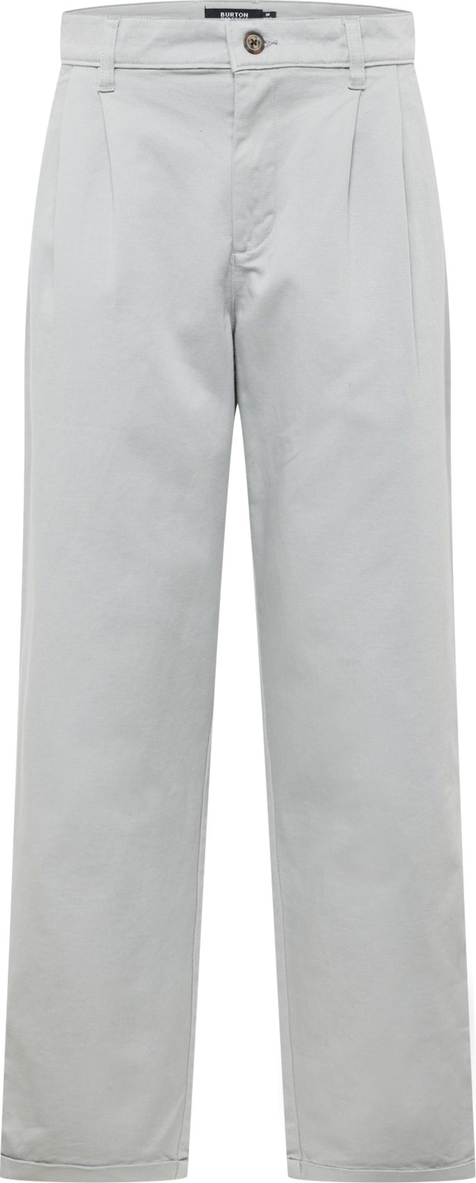 BURTON MENSWEAR LONDON Kalhoty se sklady v pase světle šedá