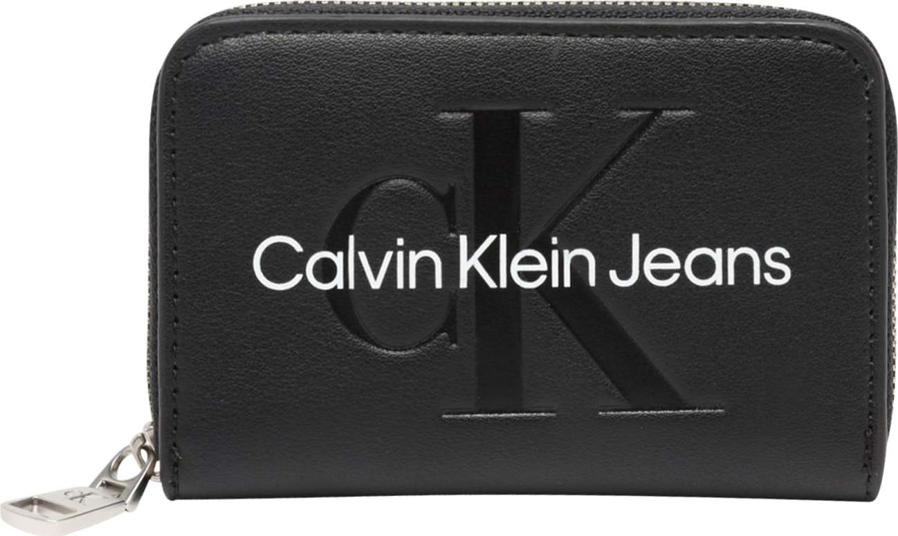 Calvin Klein Jeans Peněženka černá / bílá