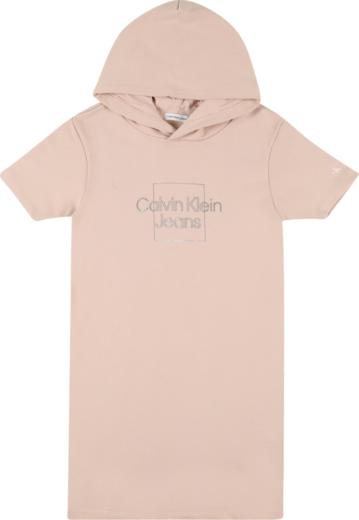 Calvin Klein Jeans Šaty starorůžová / stříbrná