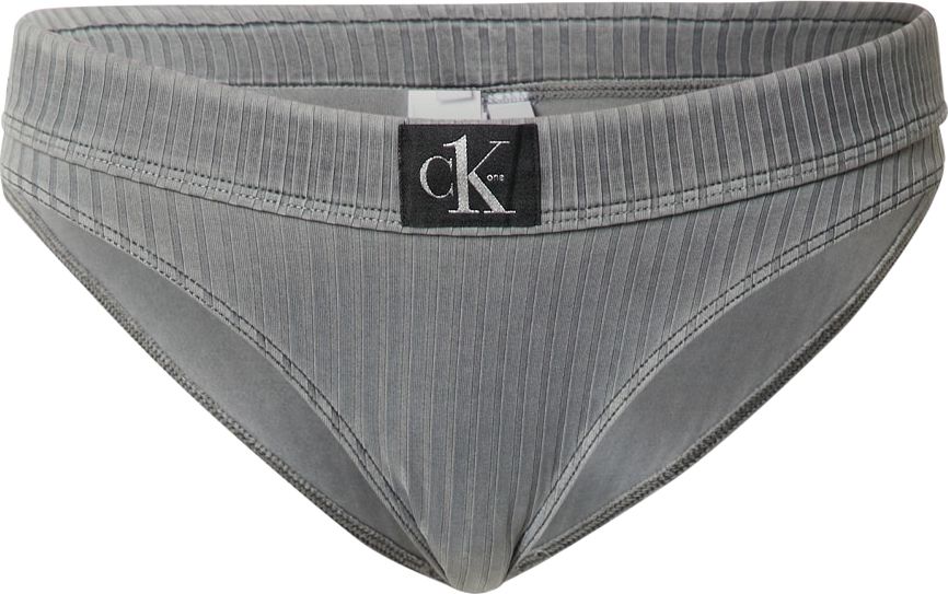 Calvin Klein Swimwear Spodní díl plavek šedá / černá