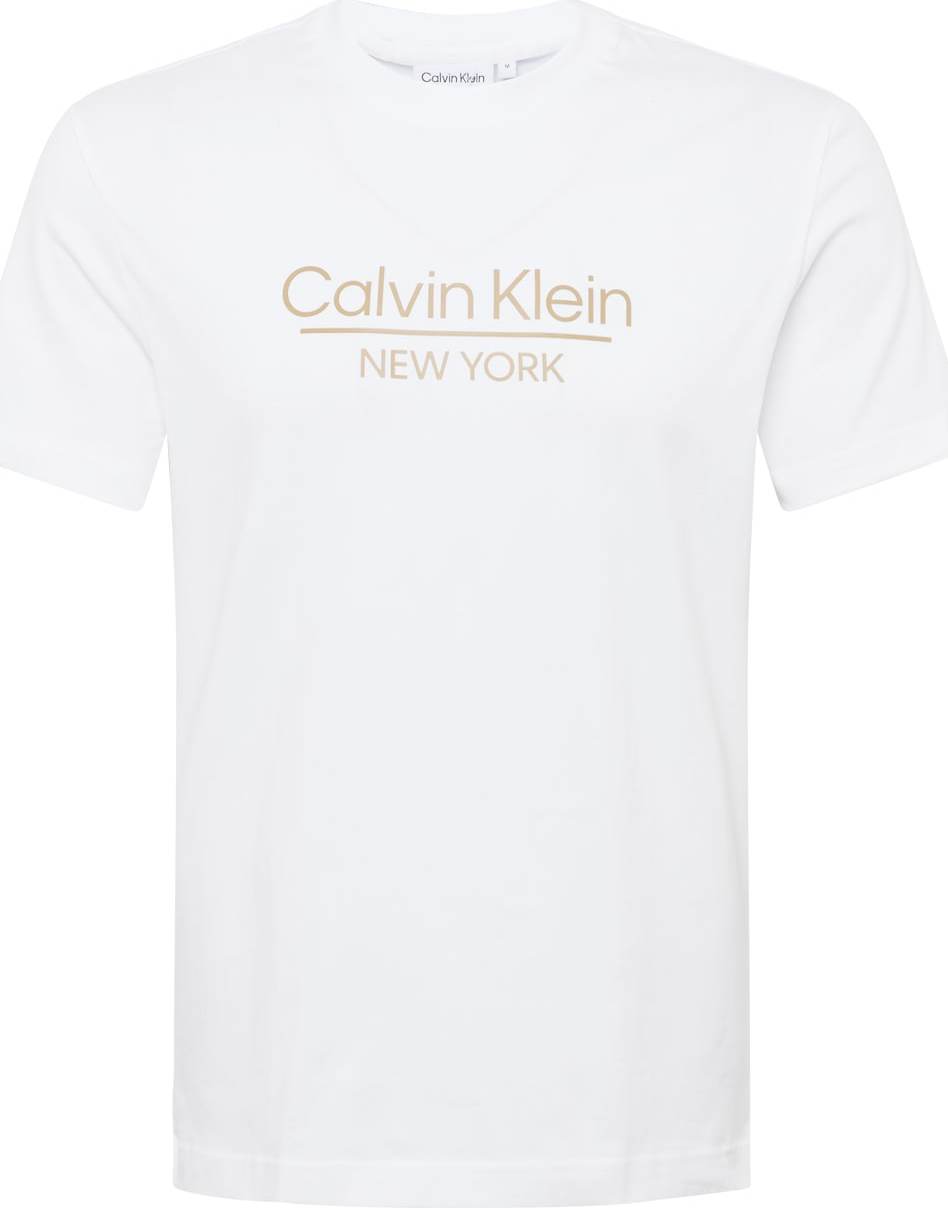 Calvin Klein Tričko světle béžová / offwhite