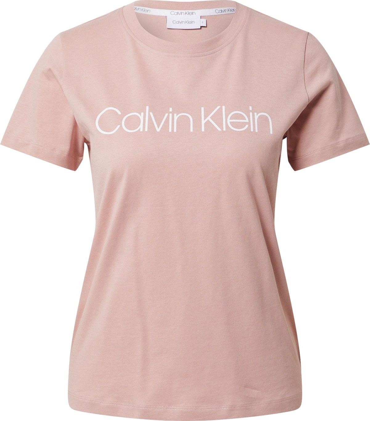 Calvin Klein Tričko starorůžová / bílá