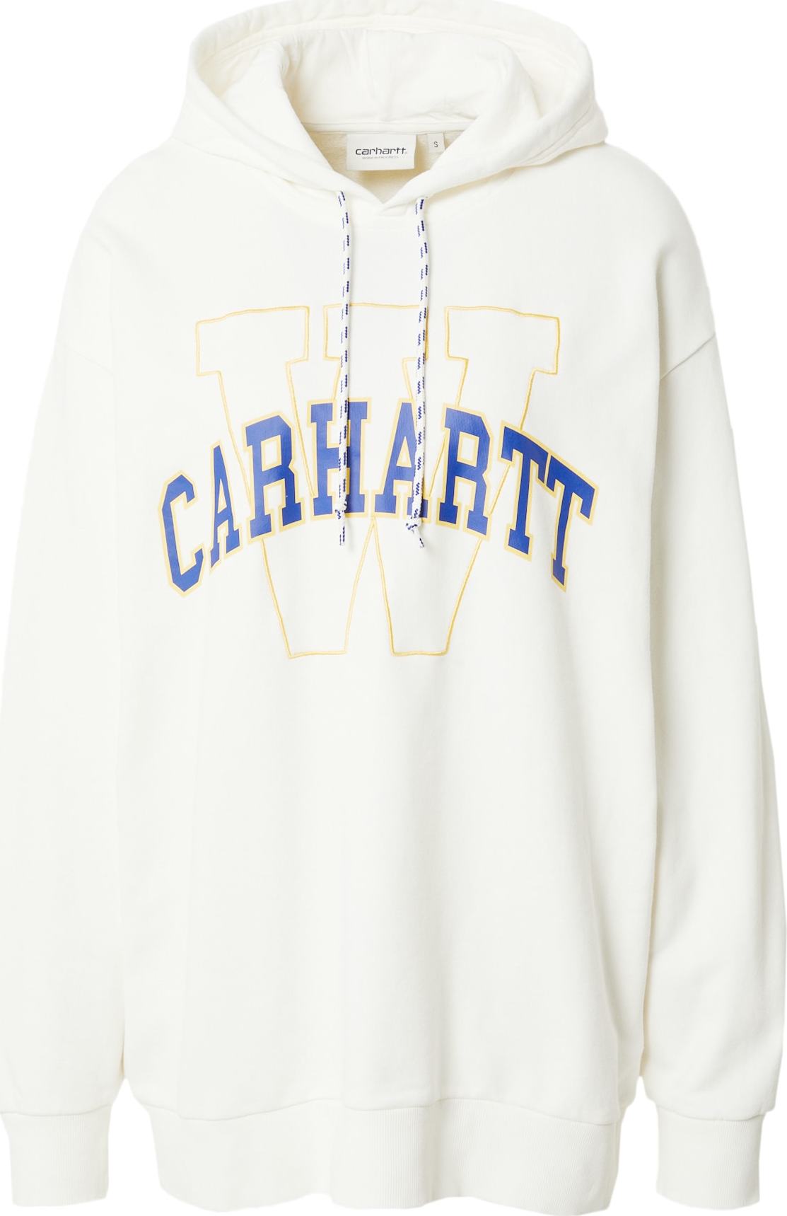 Carhartt WIP Mikina krémová / tmavě modrá / žlutá