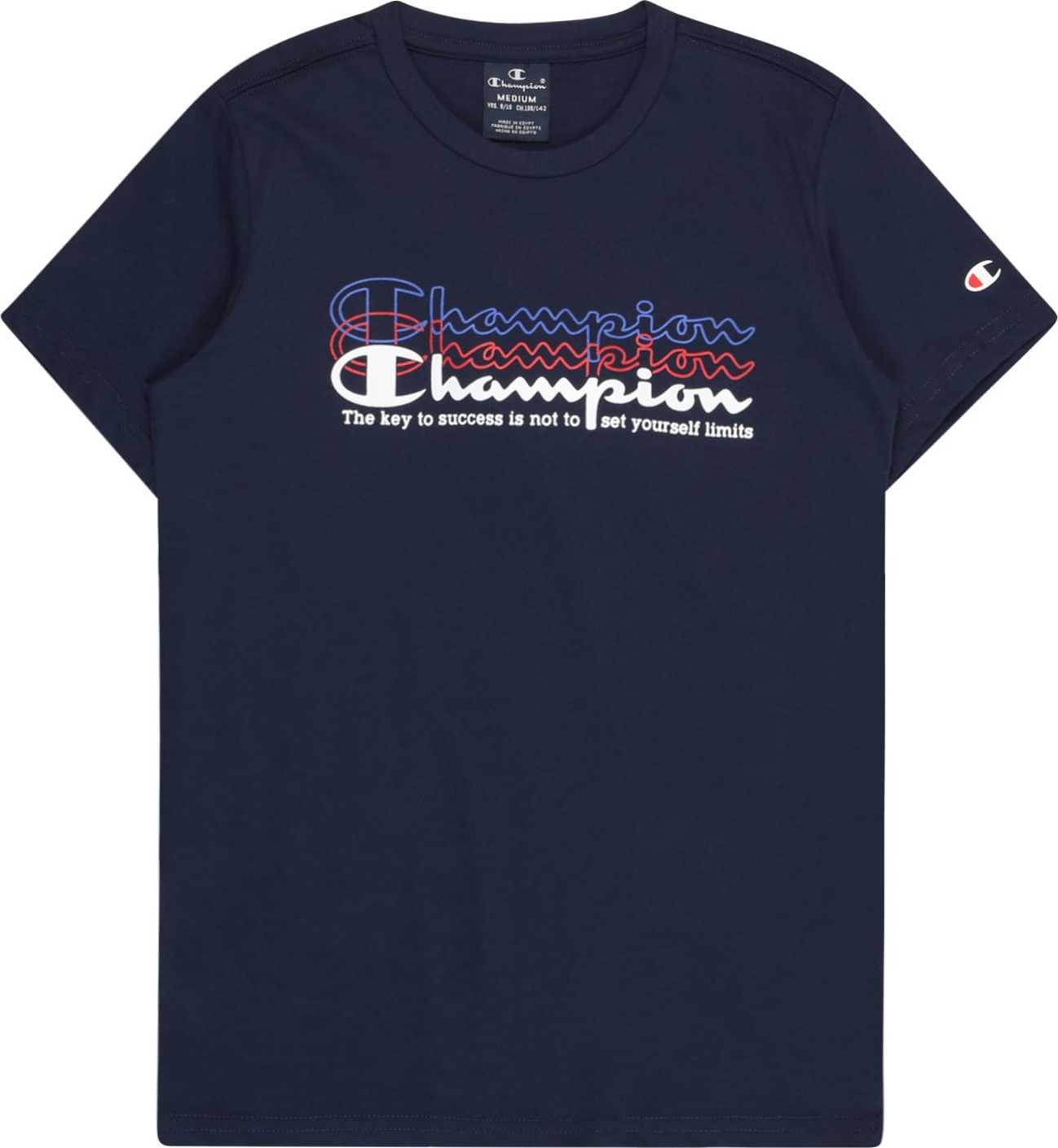 Champion Authentic Athletic Apparel Tričko modrá / námořnická modř / vínově červená / bílá