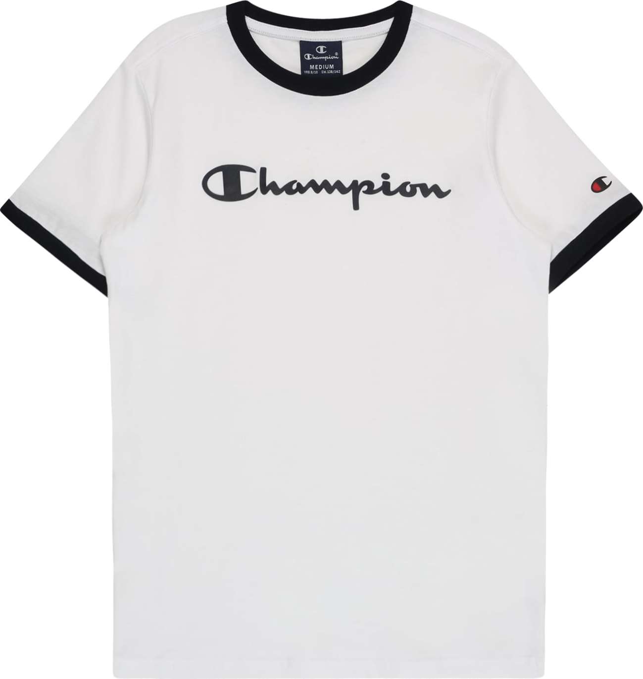 Champion Authentic Athletic Apparel Tričko 'Ringer' černá / bílá