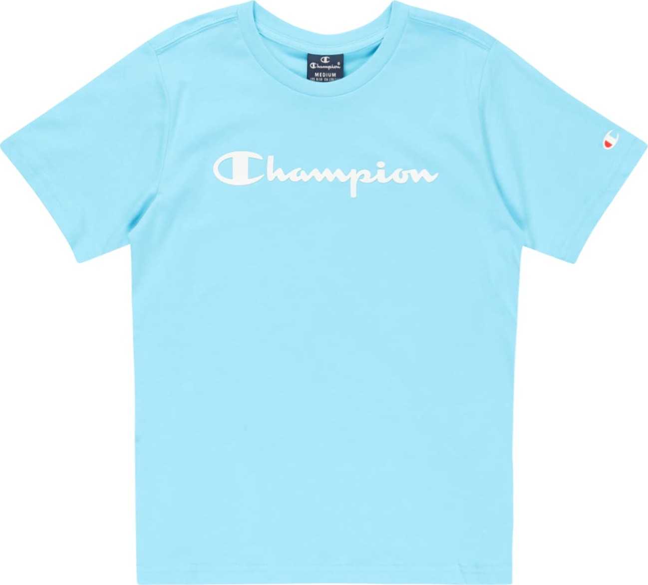 Champion Authentic Athletic Apparel Tričko světlemodrá / bílá