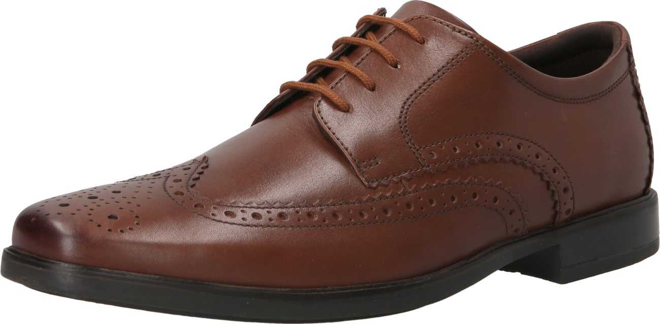 CLARKS Šněrovací boty 'Howard Wing' hnědá