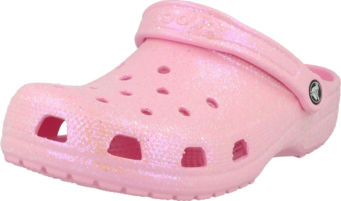 Crocs Pantofle zlatě žlutá / světle fialová / růžová